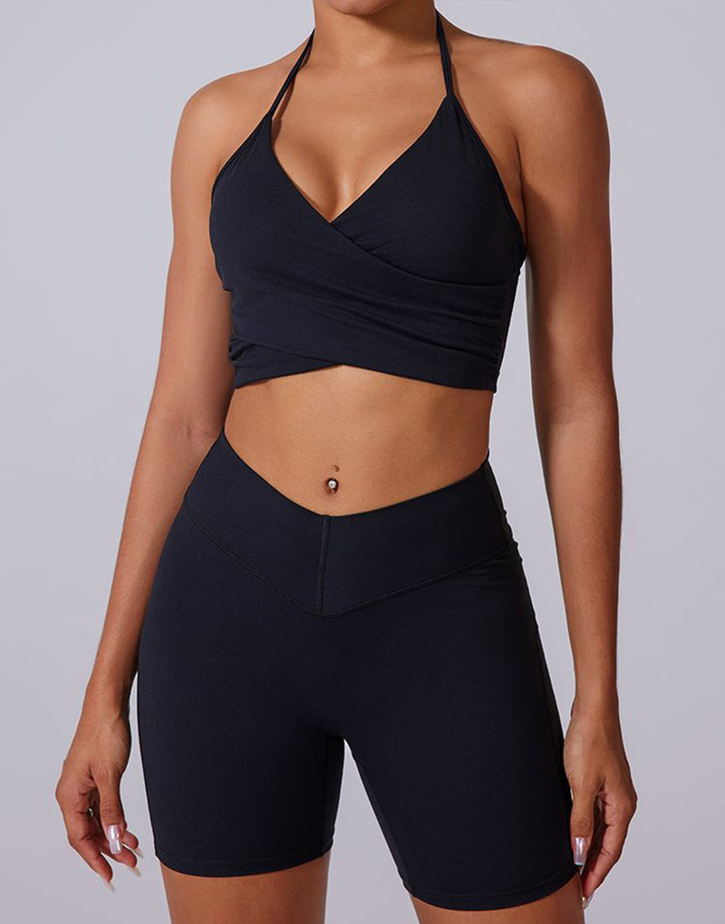 Deep V Backless Sports Bras – Comfy & Chic