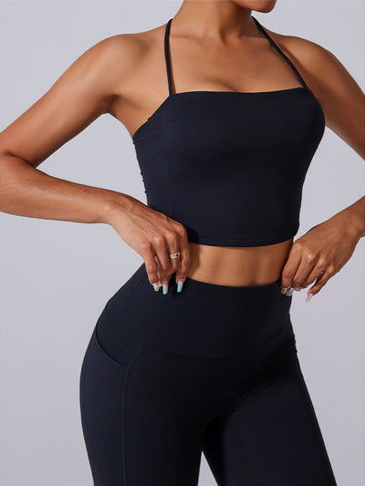 Cloud-Soft Twist Back Sports Bra – Comfy & Supportive