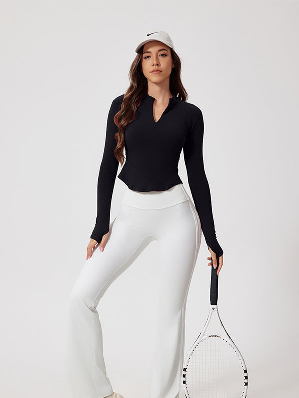 From Zip to Warmth – Flow in Fleece Comfort - Long Sleeve Tops