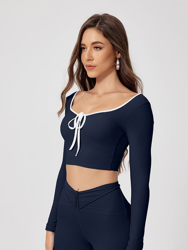 French Sweet Sports Tops – Soft & Versatile