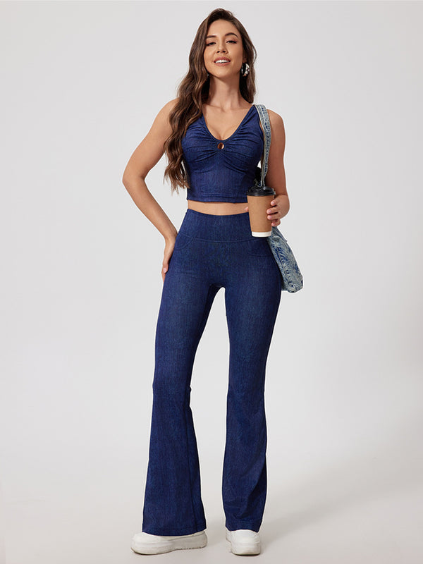 Yoga Pants – Denim Look & Leg Slimming